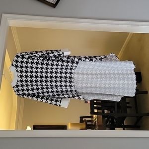 Black and white high/low top